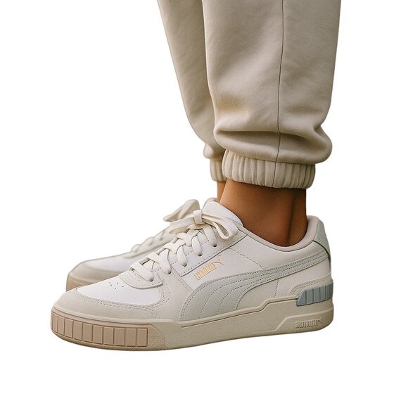 Puma Cali Sport Mix Platform Sneakers Gray Size 8.5 M Chunky Retro Spring Suede - Picture 1 of 12